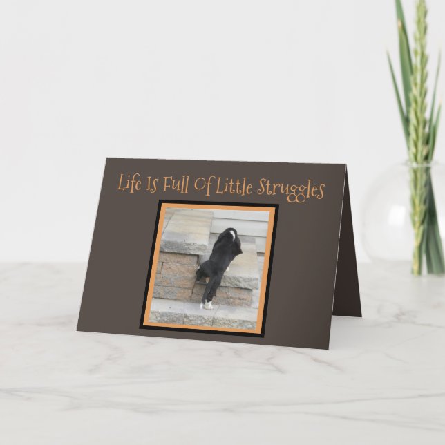 Tarjeta de felicitaciones W/Basset Hound Puppy (Anverso)
