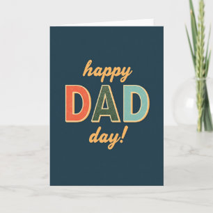 Tarjeta de Felitación del Día del Padre Vintage
