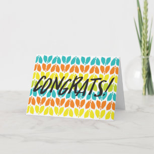 Tarjeta de Felitación Órgano Pulmones Congrats