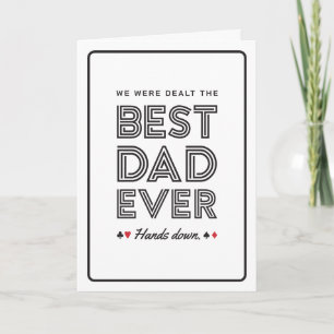 Tarjeta de Felitación para el Mejor Papá que Nos P