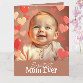 Tarjeta de Felitación para Mamá Agregar Dos Fotos