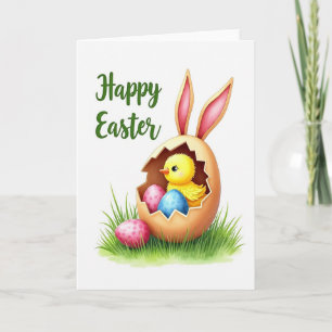 Tarjeta de Felitación para Nuevo Pollito de Bebé