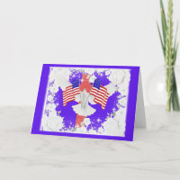 Tarjeta de Feliz 250 Aniversario América