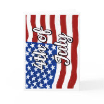 Tarjeta de Feliz 4 de Julio