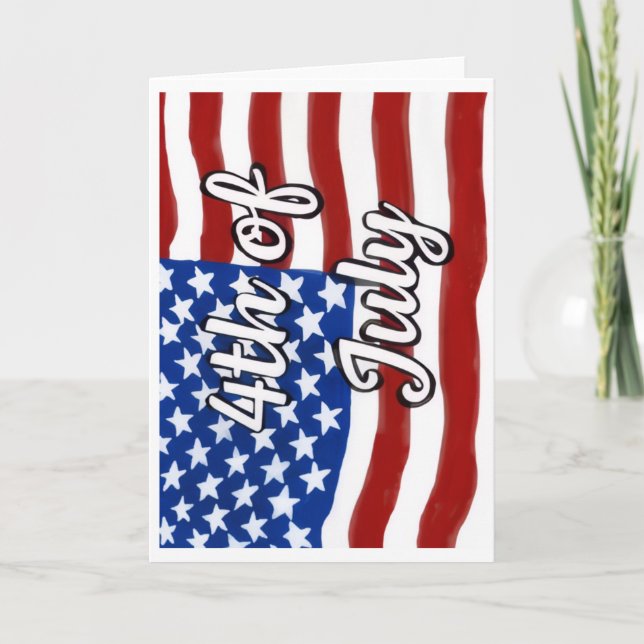 Tarjeta de Feliz 4 de Julio (Anverso)