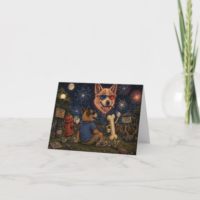 Tarjeta de Feliz 4 de Julio (Anverso)