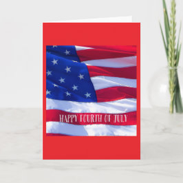 Tarjeta de Feliz 4 de Julio