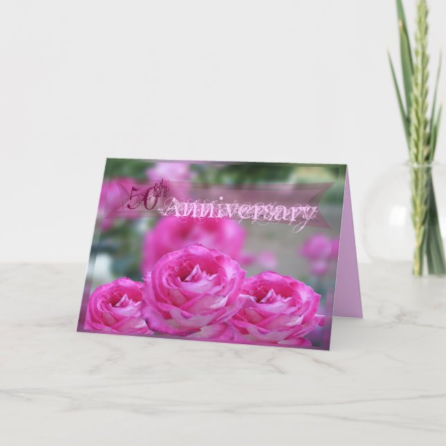 Tarjeta de Feliz 50 Aniversario (Anverso)