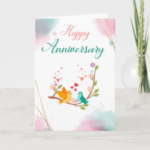 Tarjeta de feliz aniversario