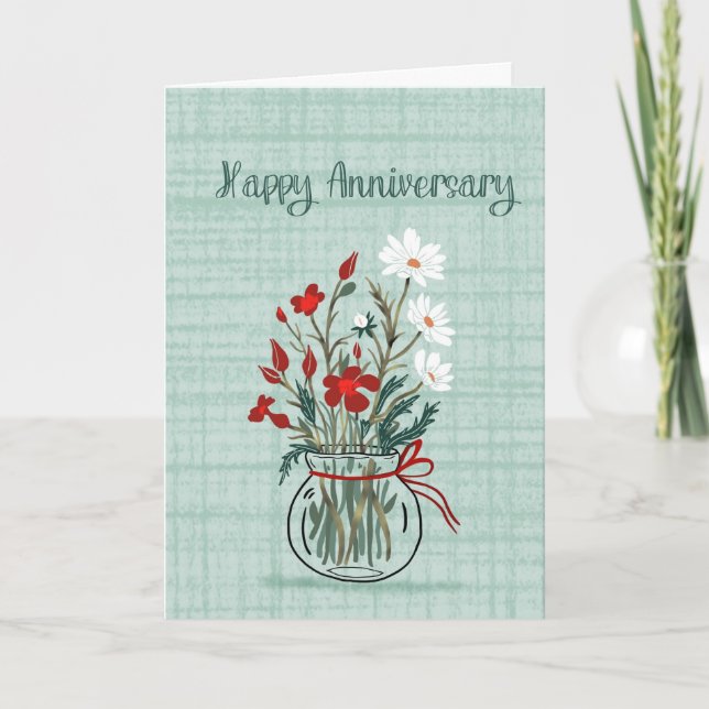 Tarjeta de Feliz Aniversario (Anverso)