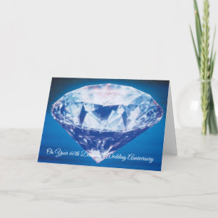 Tarjeta de Feliz Aniversario de Bodas de Diamante 