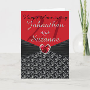 Tarjeta de Feliz Aniversario de Bodas Personalizad