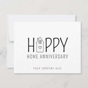 Tarjeta de Feliz Aniversario de Casa para Corredor