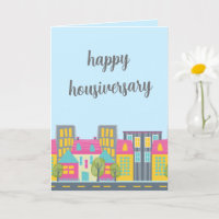 Tarjeta de Feliz Aniversario de Casa para Corredor