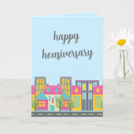 Tarjeta de Feliz Aniversario de Casa para Corredor