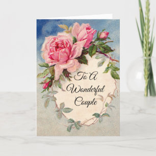 Tarjeta de Feliz Aniversario de Lovely Rosas Rosad
