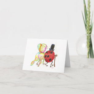 Tarjeta de Feliz Aniversario Doblada