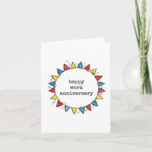Tarjeta de Feliz Aniversario Laboral