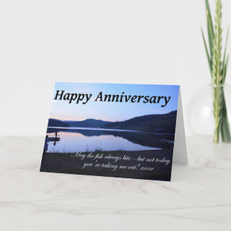 Tarjeta de Feliz Aniversario para Pescadores!