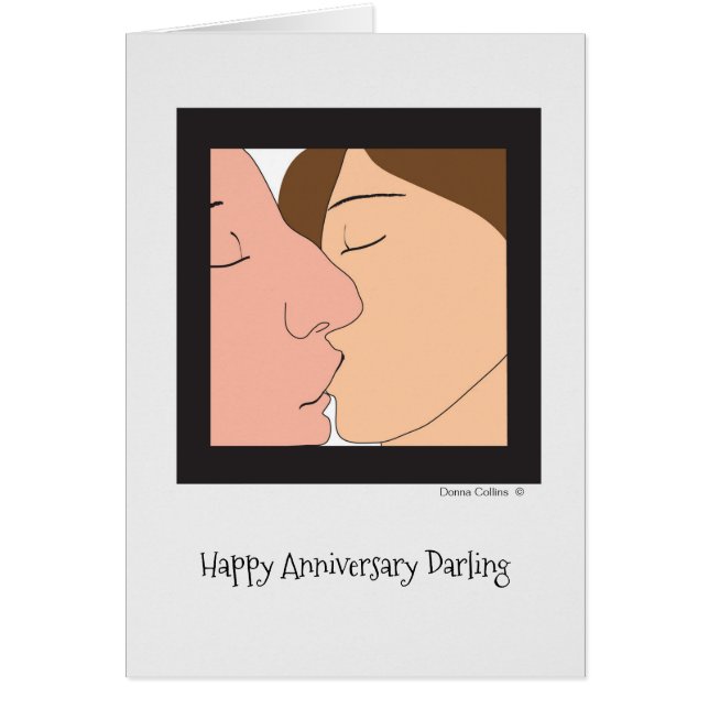 Tarjeta de Feliz Aniversario Querido (Frente)