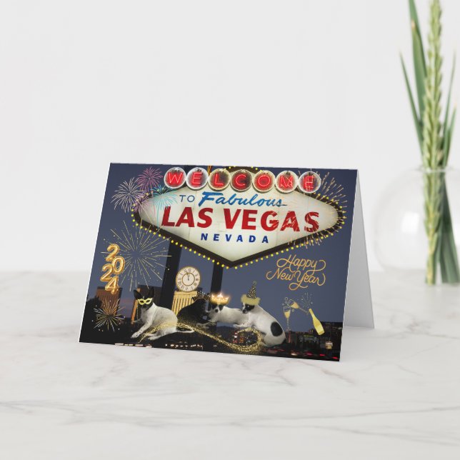 Tarjeta de Feliz Año Nuevo 2024 (Anverso)