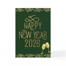 Tarjeta de Feliz Año Nuevo 2026