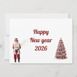 Tarjeta de Feliz Año Nuevo 2026