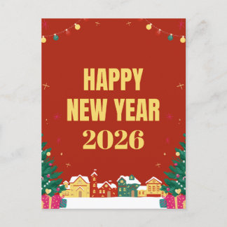 Tarjeta de Feliz Año Nuevo 2026 – Tarjeta de Felic