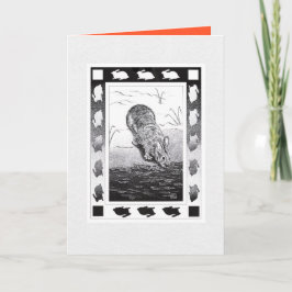 Tarjeta de Feliz Año Nuevo del Conejo Vietnamita P