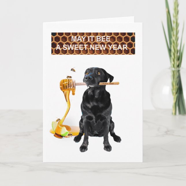 Tarjeta de Feliz Año Nuevo dulce (Anverso)