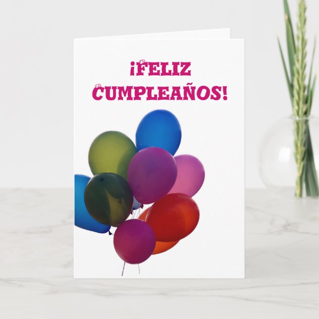 Tarjeta de Feliz Cumpleanos (Anverso)