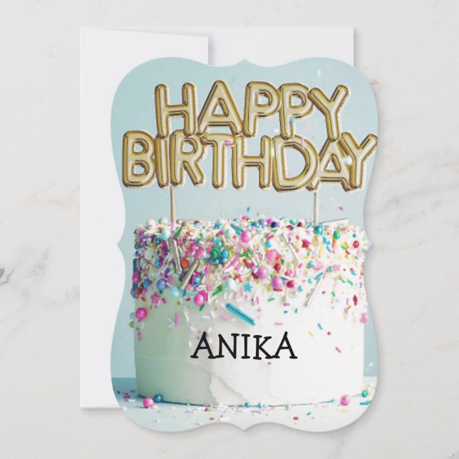 TARJETA DE FELIZ CUMPLEAÑOS (Anverso)
