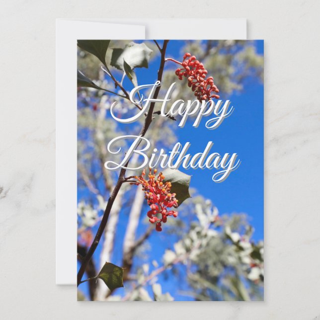 Tarjeta de Feliz Cumpleaños (Anverso)
