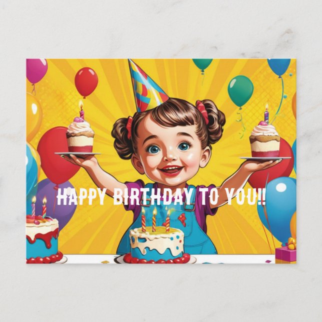 Tarjeta de feliz cumpleaños (Anverso)