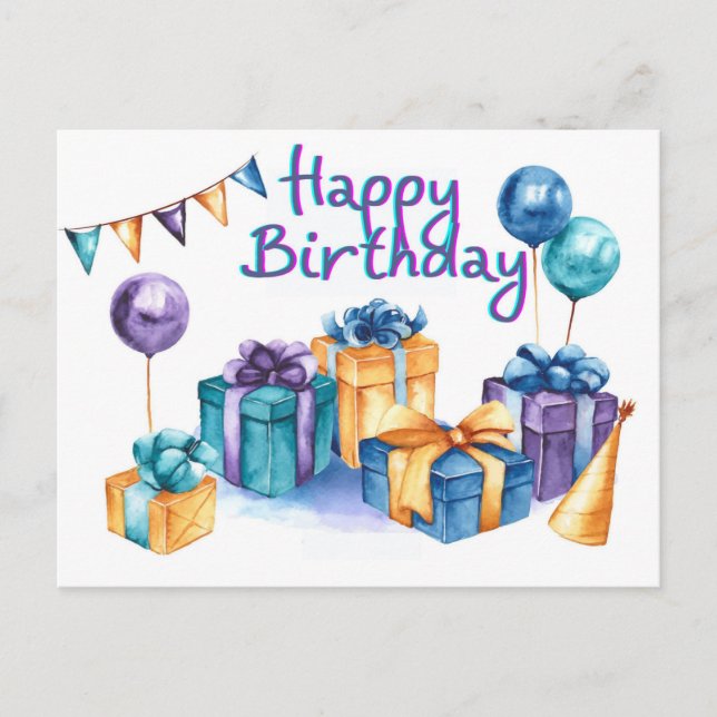 Tarjeta de Feliz Cumpleaños (Anverso)