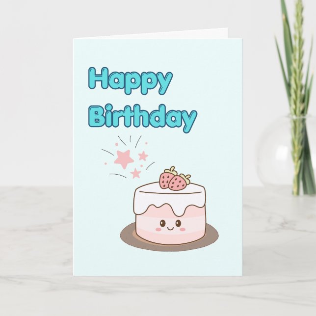 Tarjeta de Feliz Cumpleaños (Anverso)