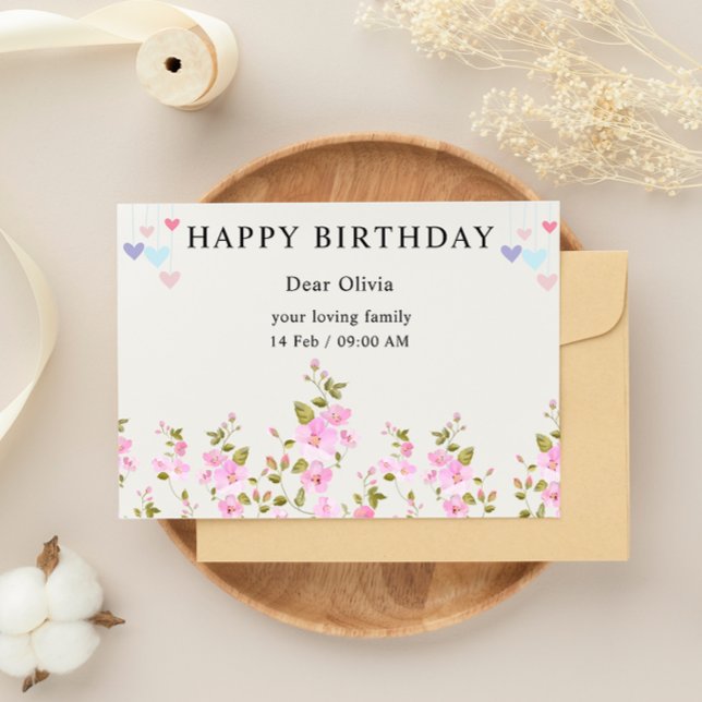 Tarjeta de Feliz Cumpleaños (Happy Birthday Card)