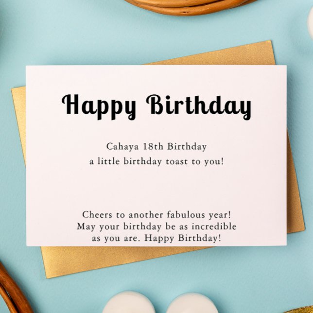 Tarjeta de Feliz Cumpleaños (Happy Birthday Card)