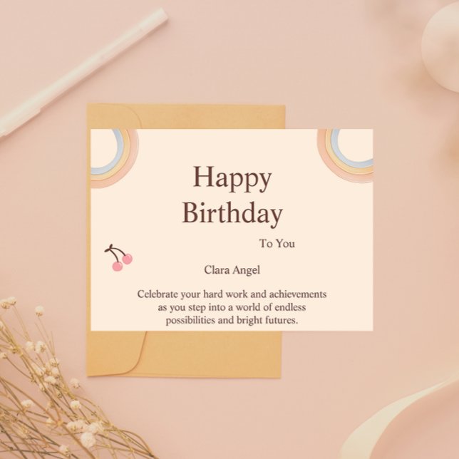 Tarjeta de Feliz Cumpleaños (Happy Birthday Card)