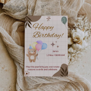 Tarjeta de Feliz Cumpleaños