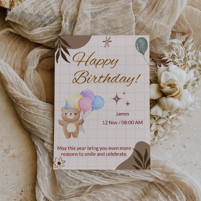 Tarjeta de Feliz Cumpleaños (Happy Birthday Card)