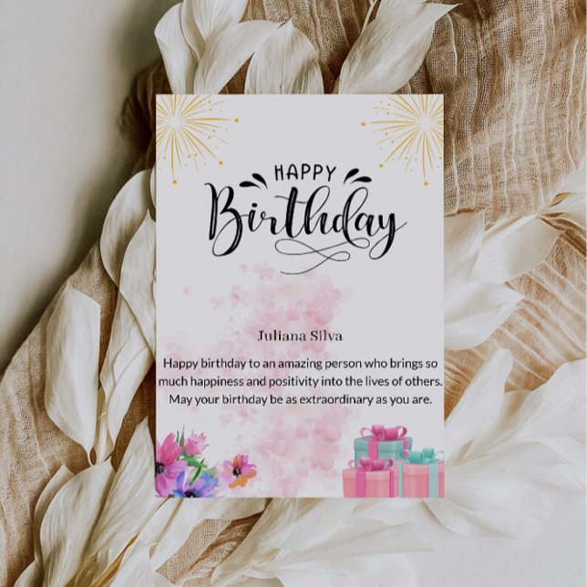 Tarjeta de Feliz Cumpleaños (Happy Birthday Card)