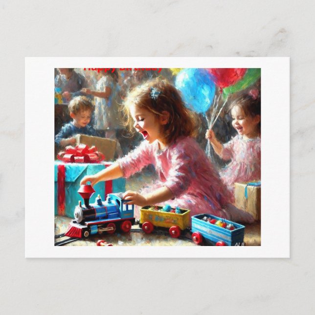 Tarjeta de Feliz Cumpleaños,  (Anverso)