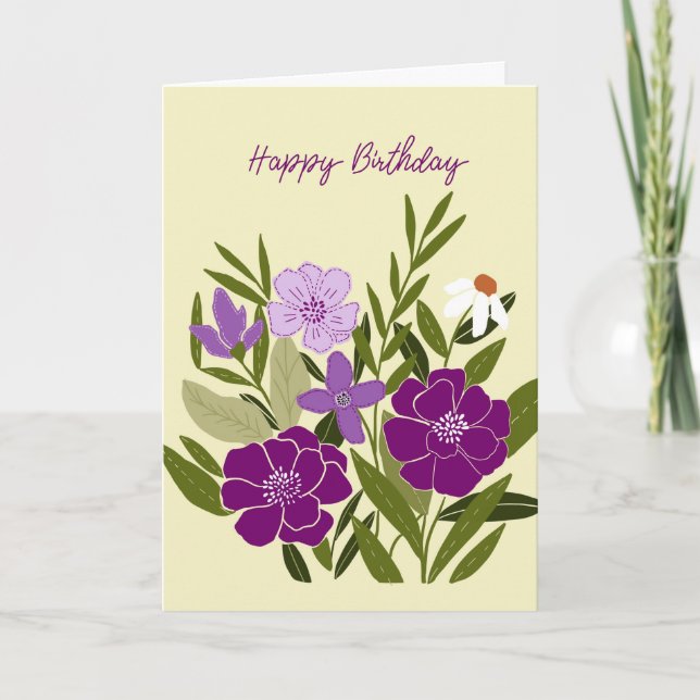Tarjeta de Feliz Cumpleaños (Anverso)