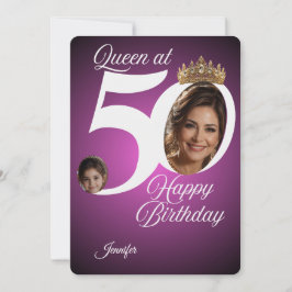 Tarjeta de Feliz Cumpleaños 50 | Personalizada