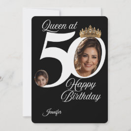 Tarjeta de Feliz Cumpleaños 50 | Personalizada