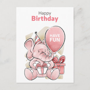Tarjeta de Feliz Cumpleaños Adorable