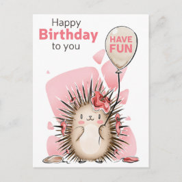 Tarjeta de Feliz Cumpleaños Adorable