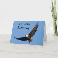 Tarjeta de Feliz Cumpleaños Águila en Vuelo