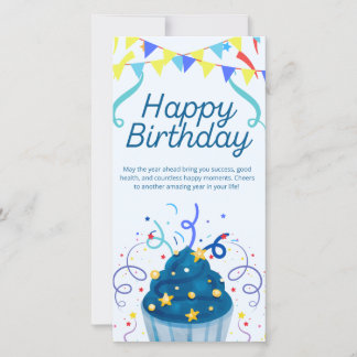 Tarjeta de Feliz Cumpleaños – Celebración Festiva